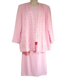Ben Marc International Pink Women 24 Church Formal 3-piece Suit Embroidered Bead